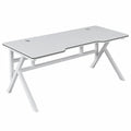 Scrivania da Gaming Bianca e Nera con Design Moderno, 100x60x74cm