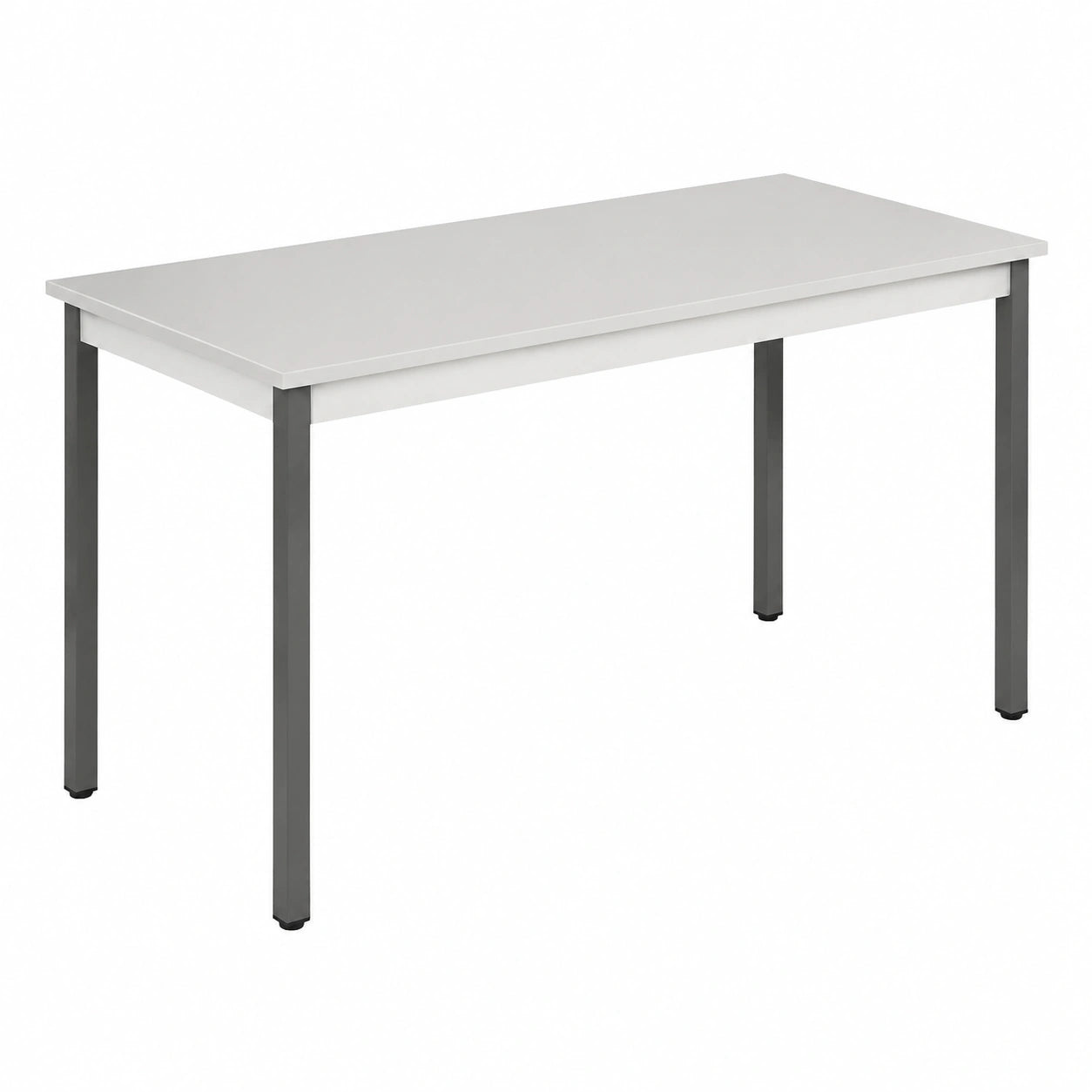 Tavolo rettangolare multifunzionale 120x60 cm, altezza 74 cm, grigio chiaro