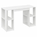Scrivania Moderna in Legno Bianco 130x50,5x75 cm