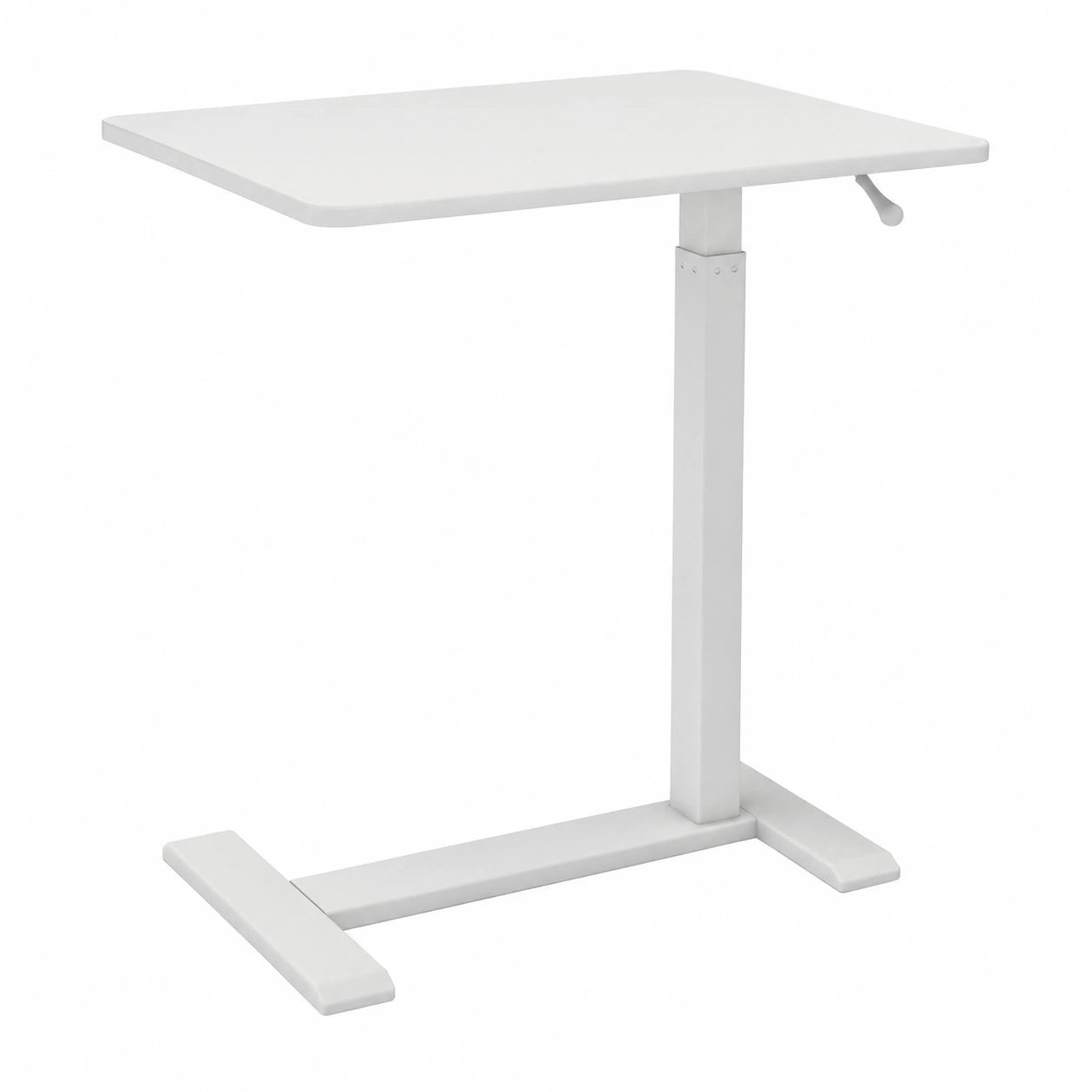 Scrivania Regolabile Pneumaticamente con Ruote Nasconde, Altezza 66-100 cm, Ideale per Lavoro da Casa o Studio, Colore Nero