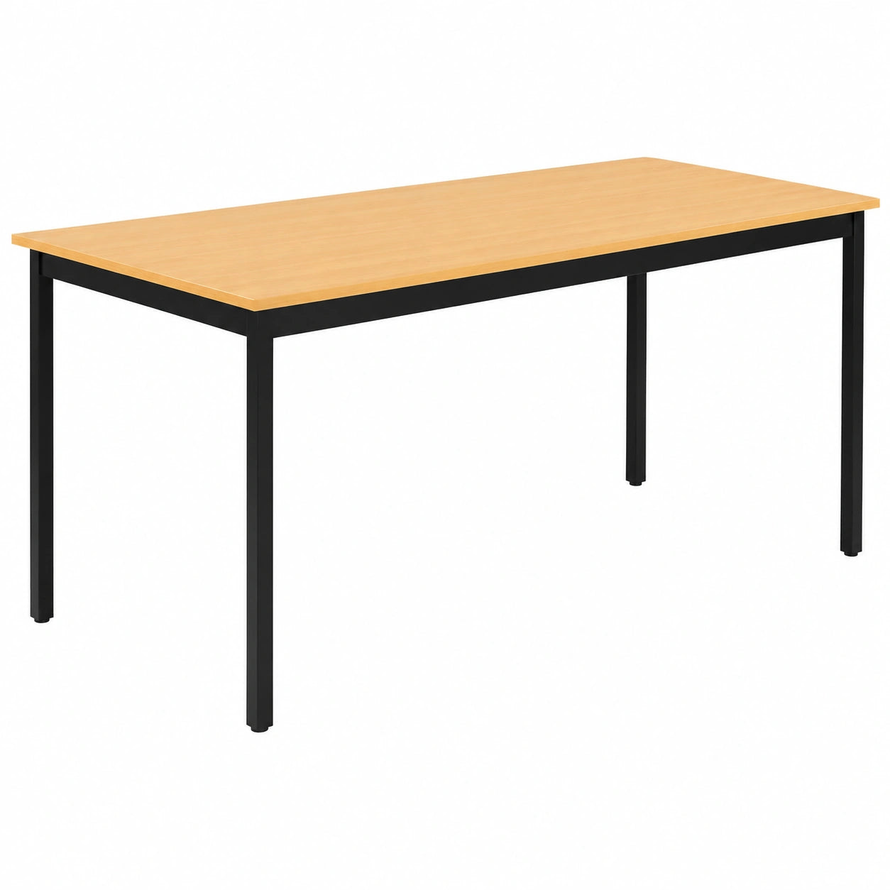 Tavolo multifunzionale in faggio nero 140x80 cm, altezza 74 cm