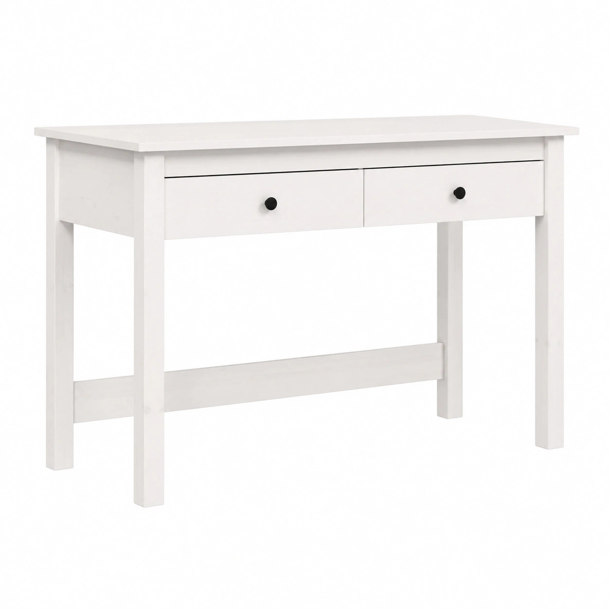 Scrivania Bianca con Cassetti in Pino Massiccio 100x50x78 cm per Ufficio