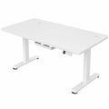 Scrivania Regolabile Devoko 160x80 cm con Memoria, Ufficio Ergonomico Bianco
