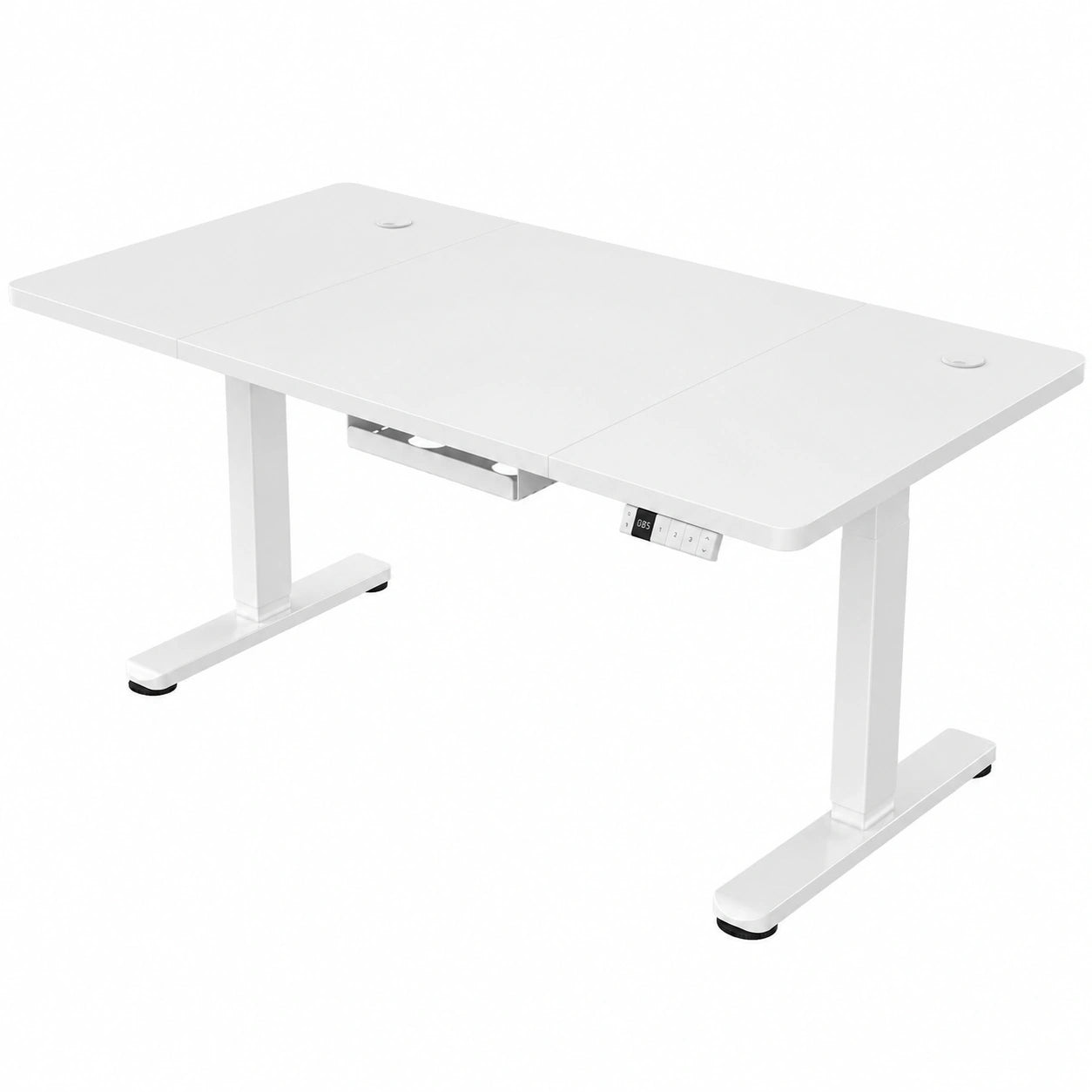Scrivania Regolabile Devoko 160x80 cm con Memoria, Ufficio Ergonomico Bianco