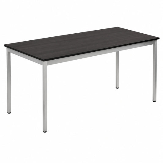 Tavolo da conferenza moderno nero 160x80 cm con sedie