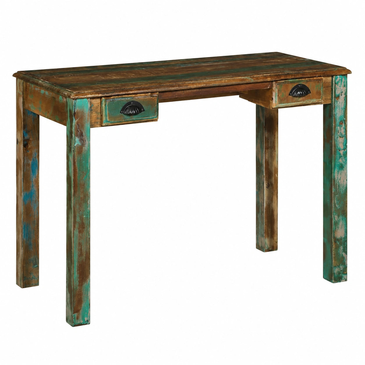 Scrivania Moderna in Legno Massello 112x55x76 cm, Stile Minimalista