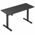 ONKRON Scrivania Motorizzata Regolabile 71-118 cm, Piano 140x60 cm, Postazione Lavoro Smart, Nero
