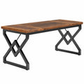 Scrivania Tribesigns 160x70 cm, Piano Legno Spesso, Struttura Metallo, Ideale per Ufficio e Studio Casa