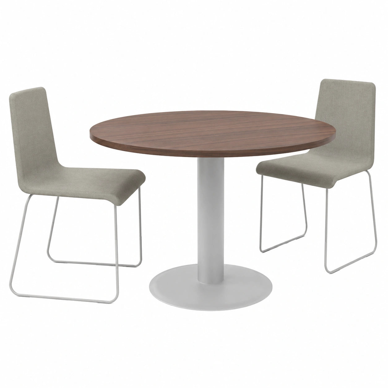 Tavolo Riunioni Rotondo 120 cm in Noce - Stile Elegante